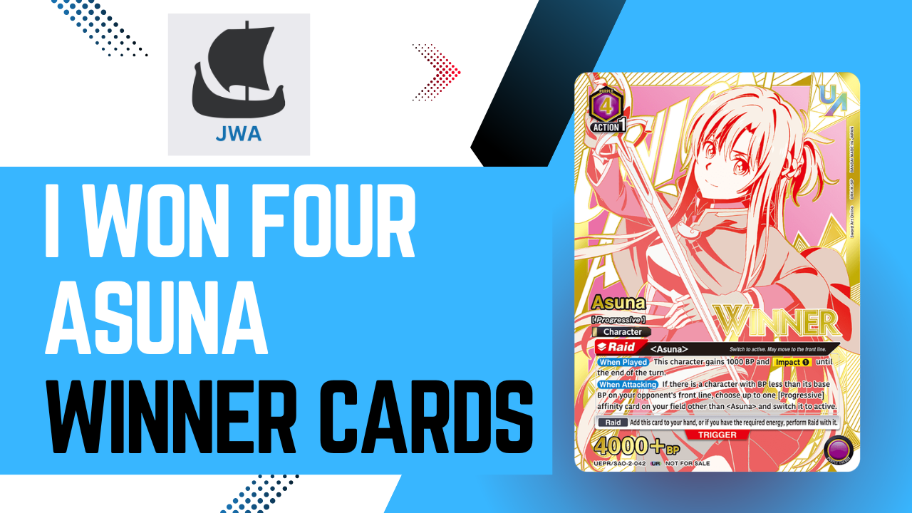 How I Won FOUR Asuna Union Rare Winner Cards — Joseph Writer Anderson